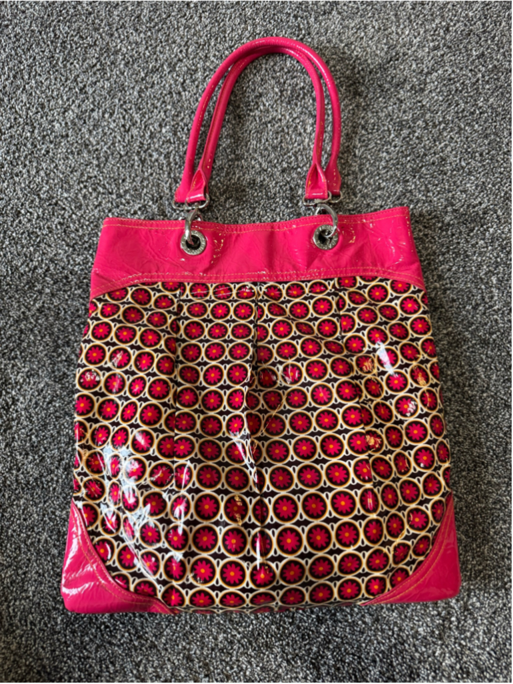 Women's Vera Bradley Pink Frill Tote Bag
